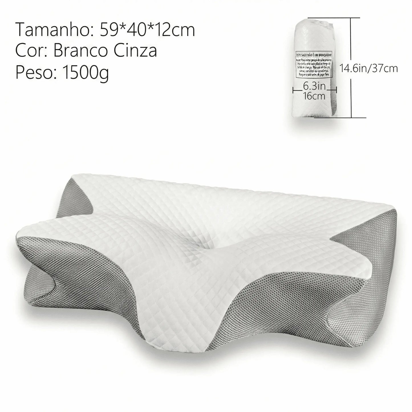 Travesseiro Ortopédico ErgoMaster 4D
