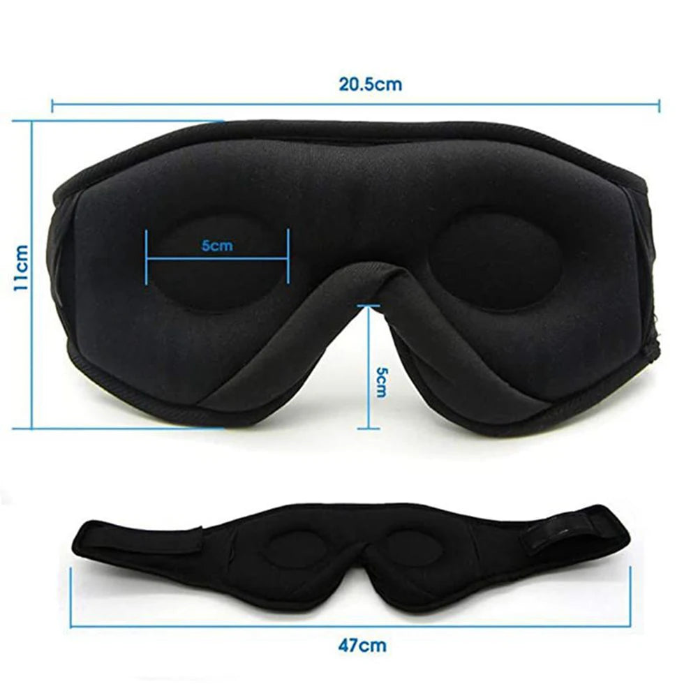 Máscara de Sono 3D com Áudio Imersivo Bluetooth