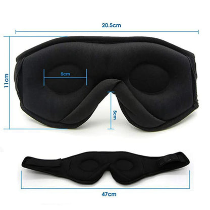 Máscara de Sono 3D com Áudio Imersivo Bluetooth