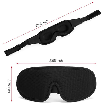 Máscara de Dormir 3D Ergonômica — Blackout Total Sem Pressão