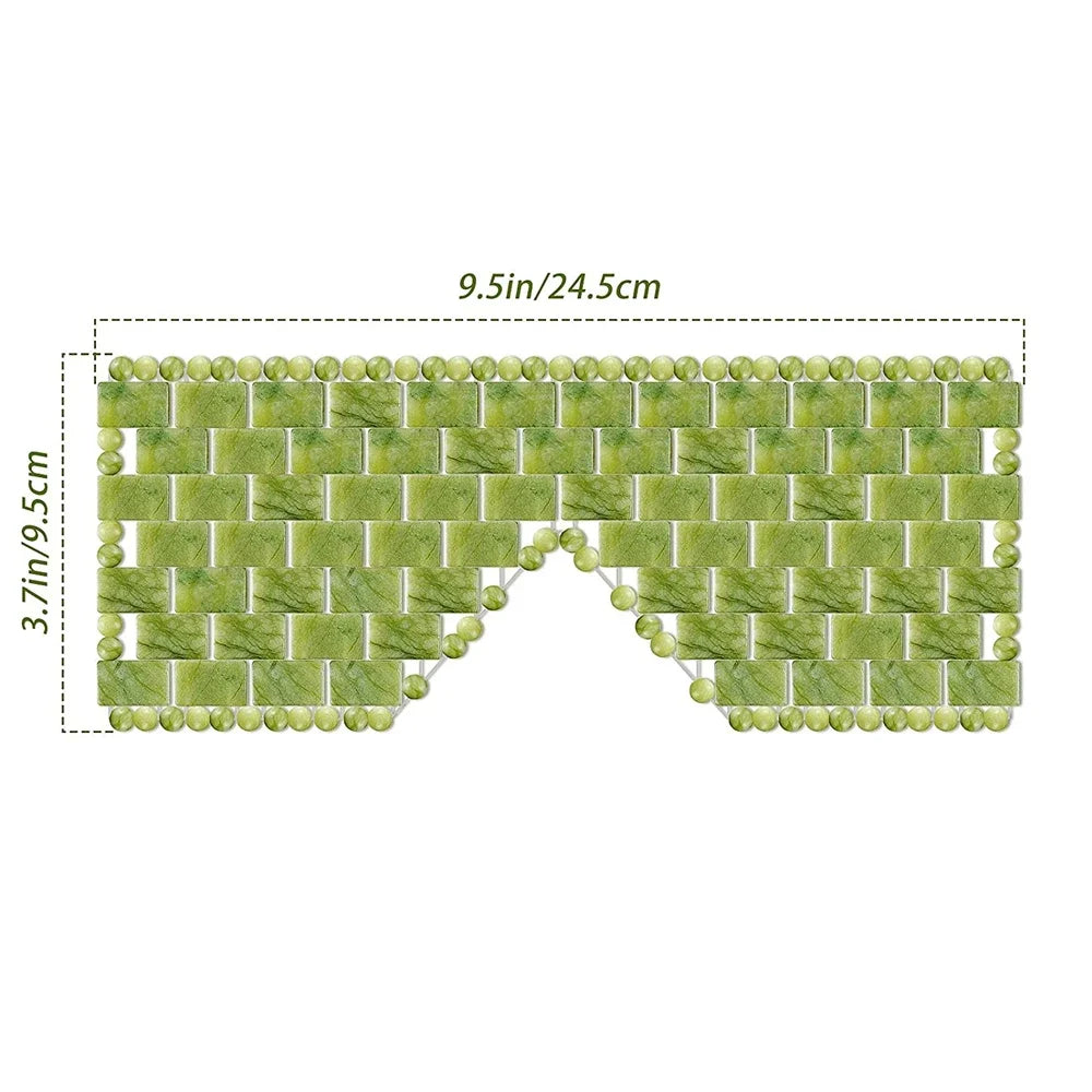 Máscara de Dormir Terapêutica de Jade Natural em fundo branco com as medidas do produto.
