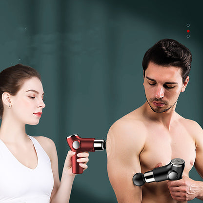 Pistola de Massagem DeepImpact sendo utilizado por casal.