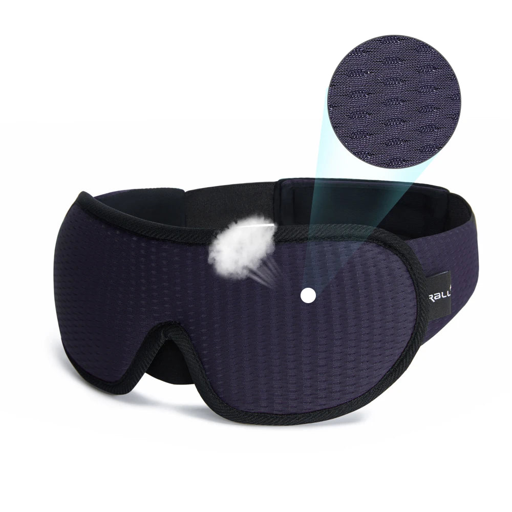 Máscara de Dormir 3D Ergonômica — Blackout Total Sem Pressão