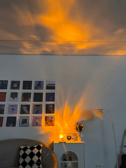 Luminária Projetor Efeito Água — O Ritual de Calma Noturno