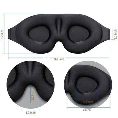 Máscara de Sono 3D: Blackout Total Sem Pressão Ocular