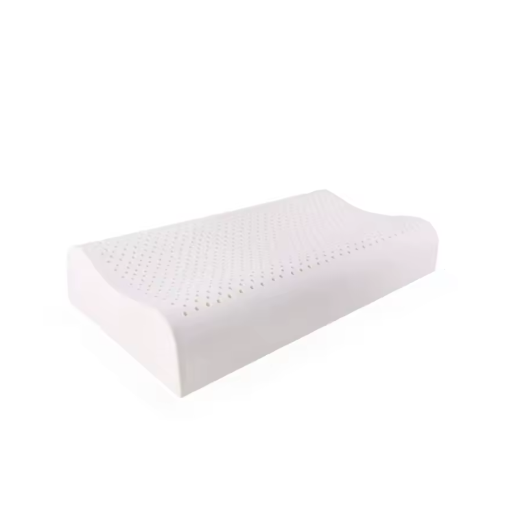 Travesseiro ortopédico Sillencia LatexPro em um fundo branco.
